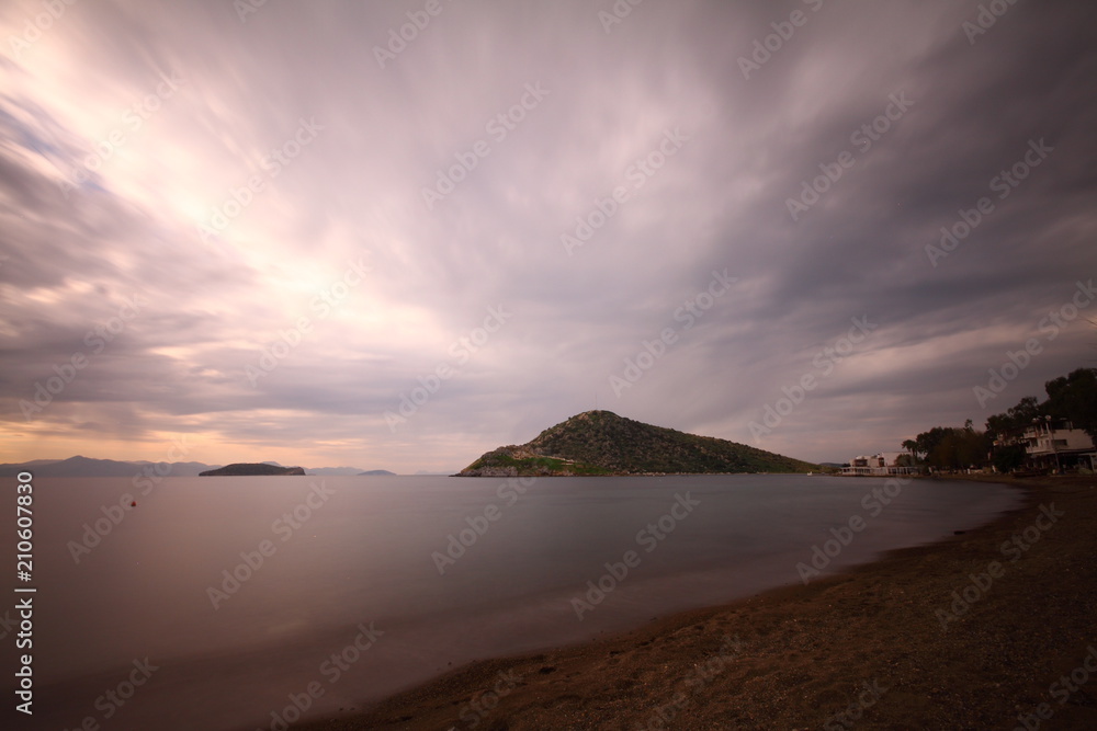 Fototapeta premium A small seaside town Turgutreis