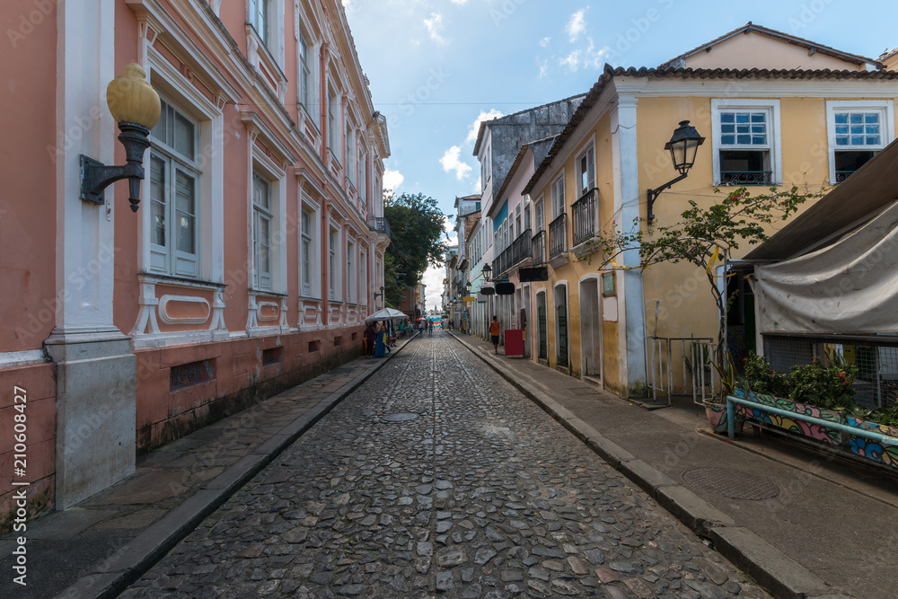 Streets of Pelourinho, Salvador Bahia Brazil