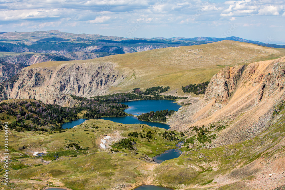 Scenic view along the Beartooth Highway in Montana.