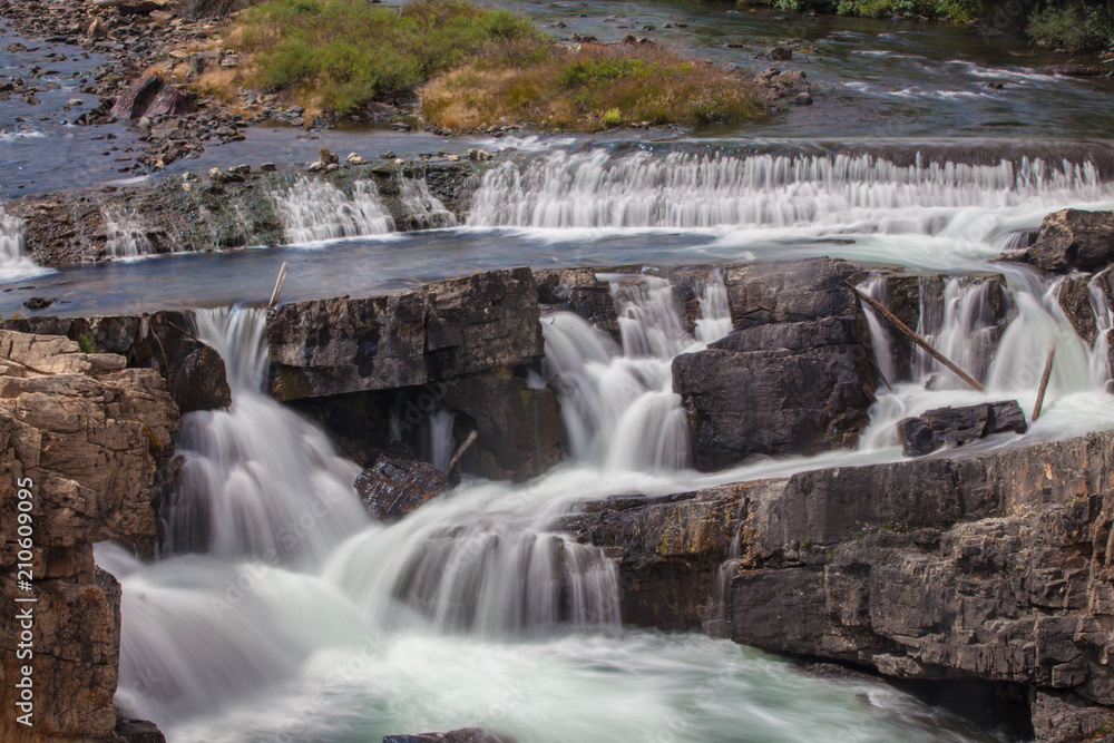 Waterfall in Glacier National Park
