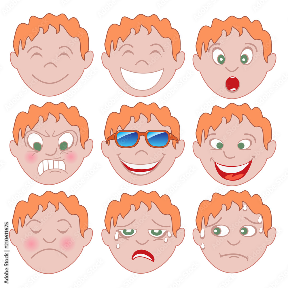 Red Boy Emoticon Emoji Red Boy Emoticon Emoji