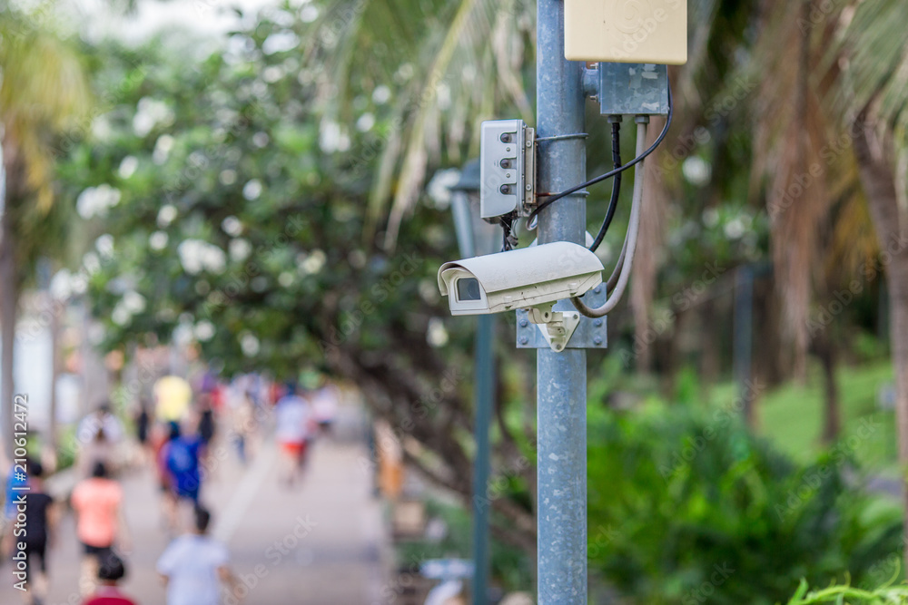 CCTV cameras are often installed at various points to record safety events and as evidence in the search for offenders. It can be seen in the park, separate roads. CCTV cameras are often installed at various points to record safety events and as evidence in the search for offenders. It can be seen in the park, separate roads.