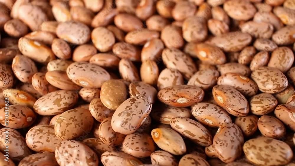 Beans. Raw bean grains rotating pattern macro texture background backdrop footage video. Beans. Raw bean grains rotating pattern macro texture background backdrop footage video.