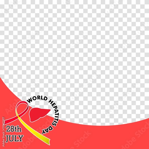 Vector illustration of World Hepatitis Day for banner and poster social media template