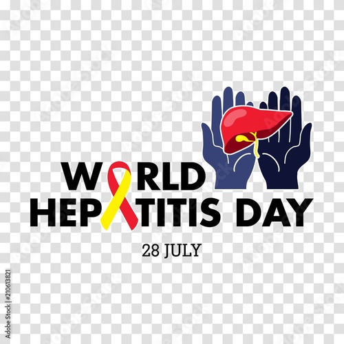 Vector illustration of World Hepatitis Day for banner and poster social media template