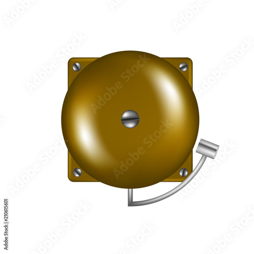 Brown alarm in retro design