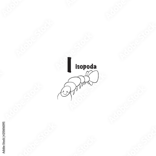 Isopoda coloring page