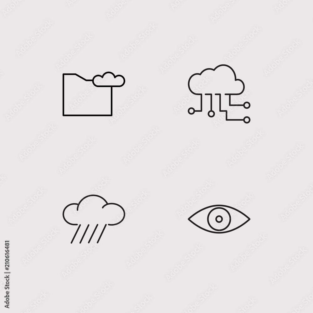 Web simple linear icons set. Outlined vector icons Web simple linear icons set. Outlined vector icons