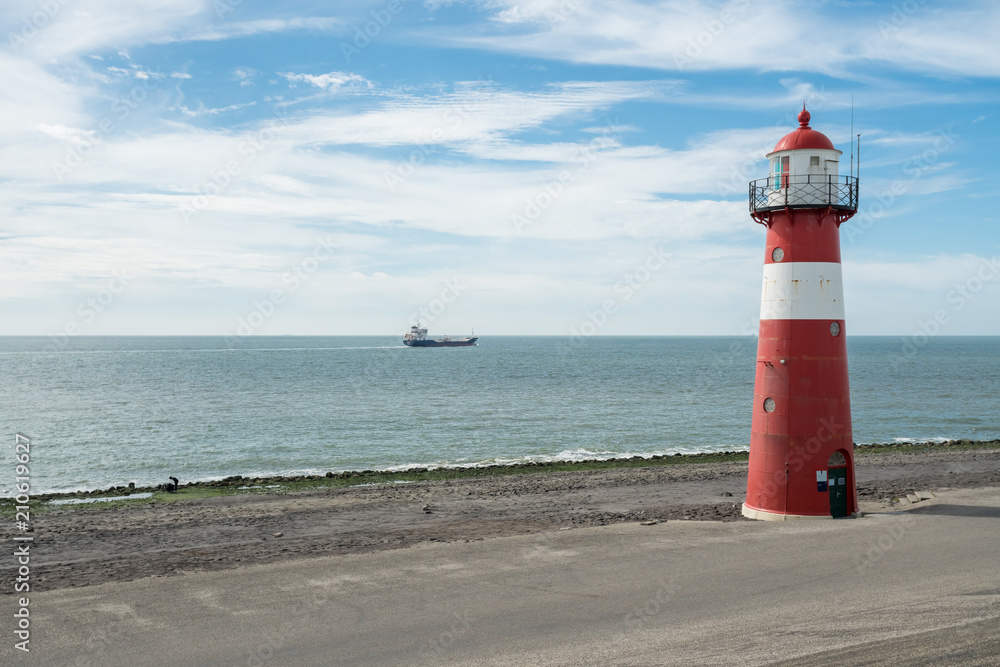 Fototapeta premium lighthouse in westkapelle