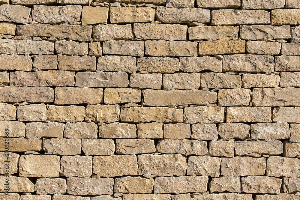 Background of old stone wall texture