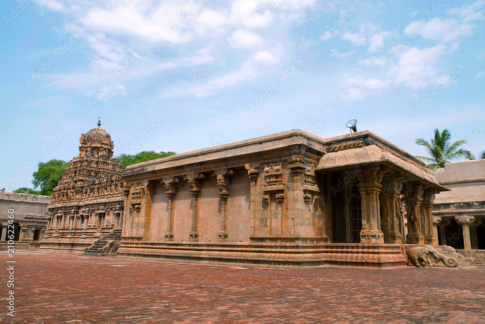 Subrahmanyam shrine, Brihadisvara Temple complex, Tanjore, Tamil Nadu. View from South West.