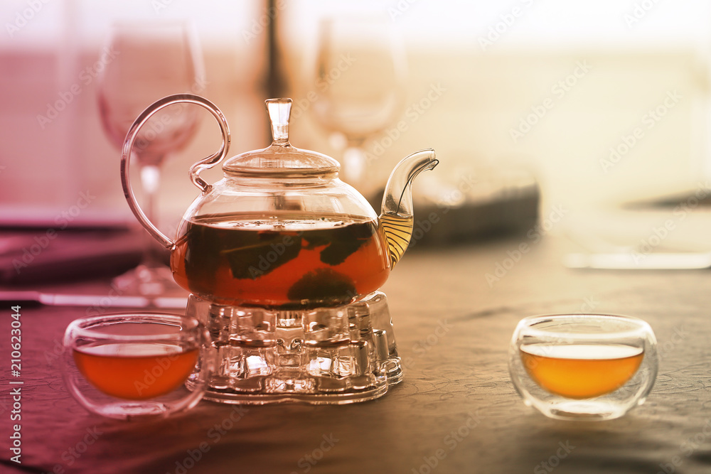 Photo of a macro of delicious herbal tea Photo of a macro of delicious herbal tea