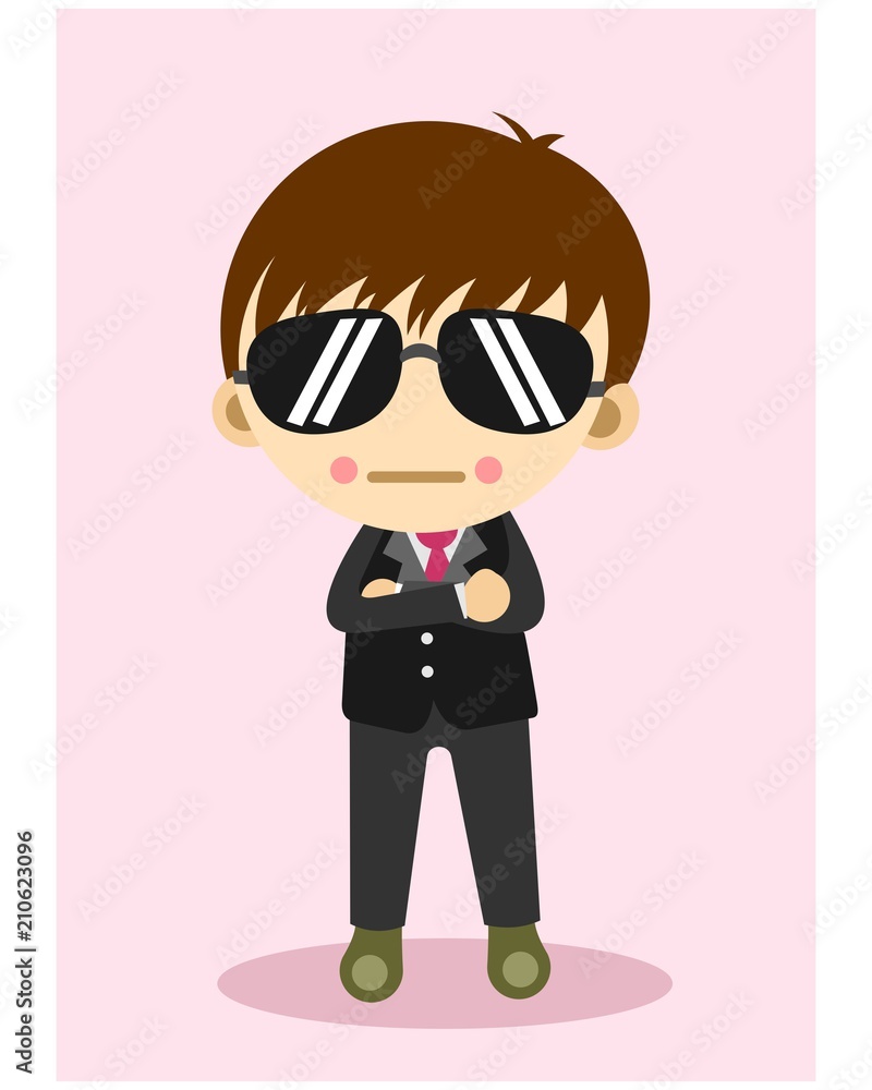 cute little bodyguard kids cartoon character Stock Vector | Adobe Stock cute little bodyguard kids cartoon character Stock Vector | Adobe Stock
