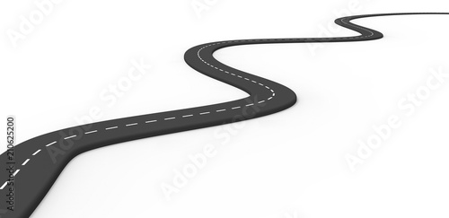 3d road isolated