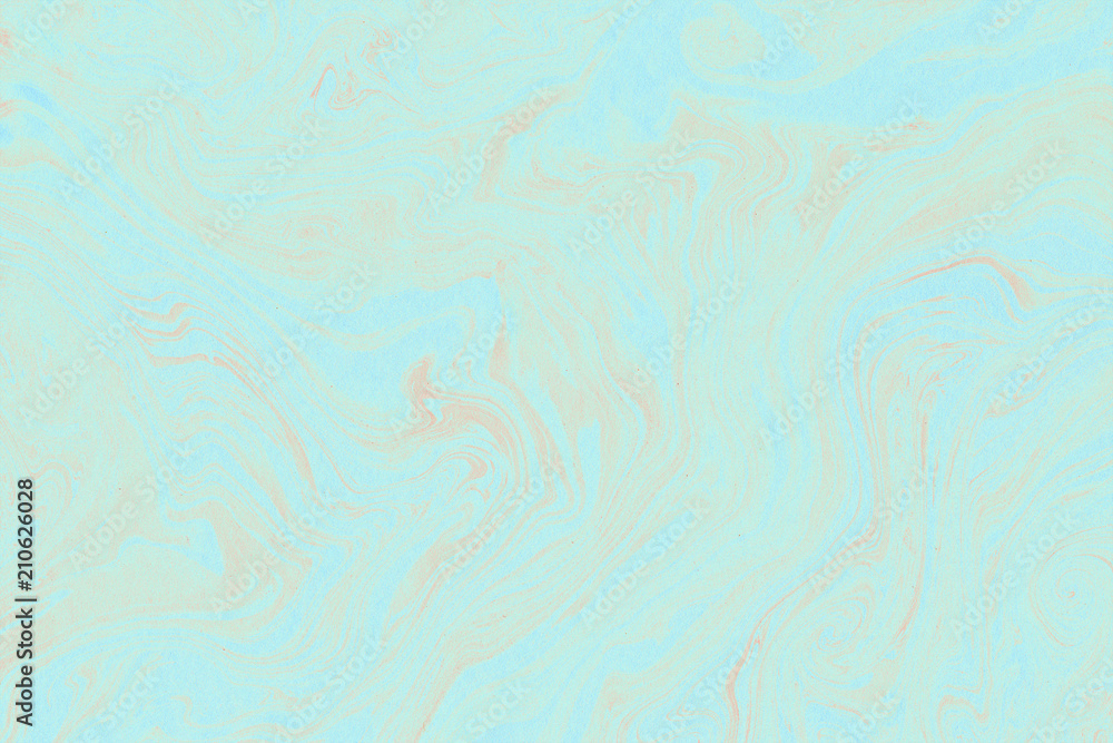 Suminagashi marble texture hand painted with cyan ink. Digital paper 1108 performed in traditional japanese suminagashi floating ink technique. Stylish liquid abstract background. Suminagashi marble texture hand painted with cyan ink. Digital paper 1108 performed in traditional japanese suminagashi floating ink technique. Stylish liquid abstract background.