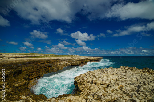 Devil's Bridge bay - Caribbean tropical sea - Antigua and Barbuda photo