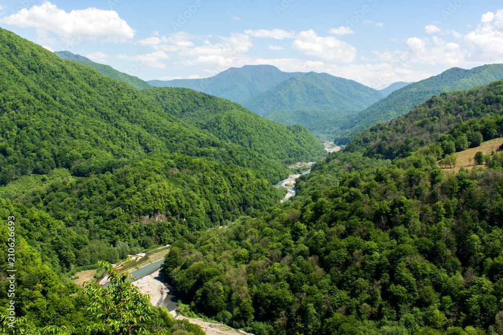 River Shahe village Solok-Aul Krasnodar region