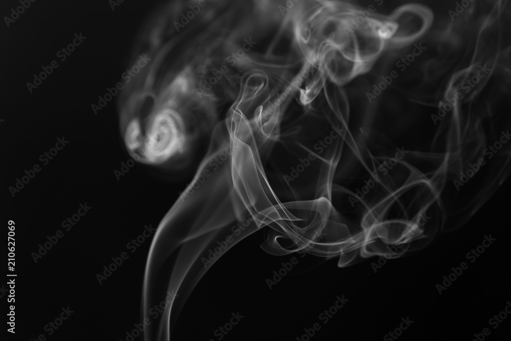 Fototapeta premium Movement of white smoke