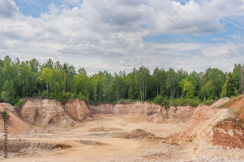 View of the dolomite quarry photo