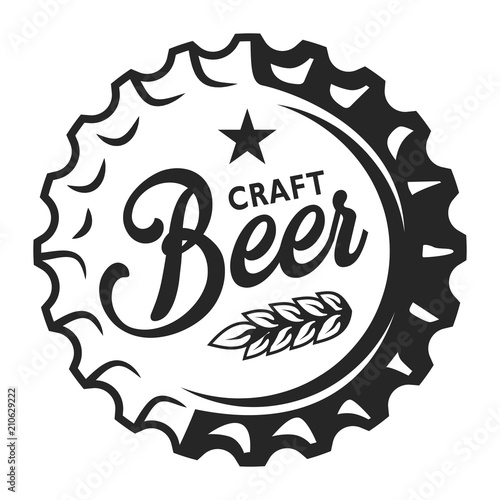 Vintage beer cap logo