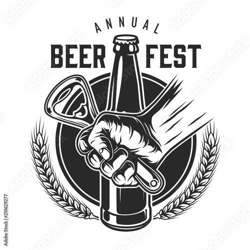Vintage beer festival logotype