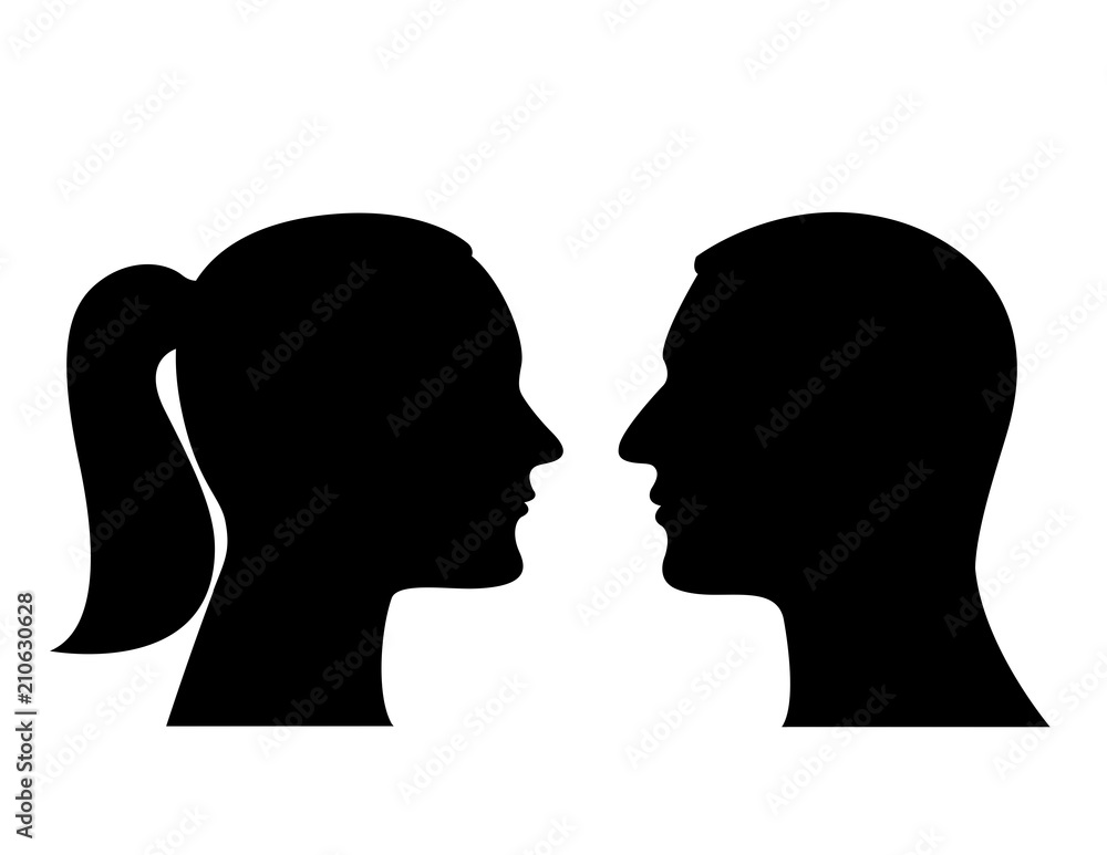 sihouette human head sihouette human head