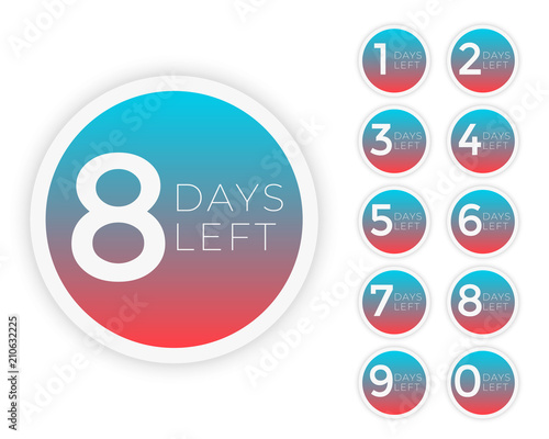 days left to go badge symbol