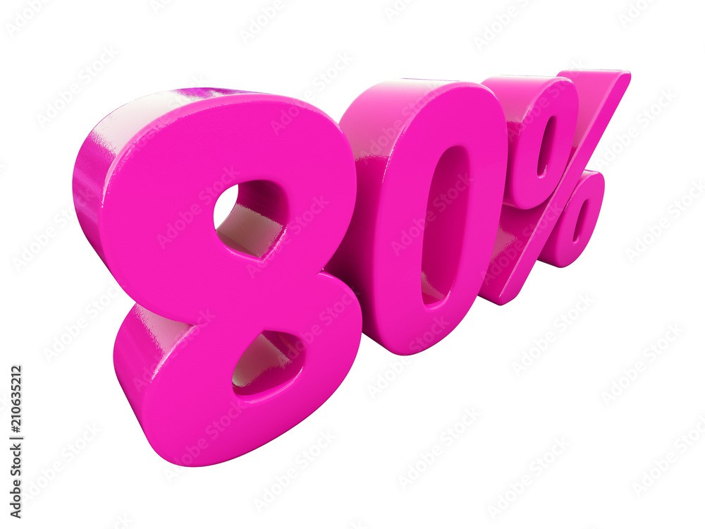 80 Percent Pink Sign 80 Percent Pink Sign