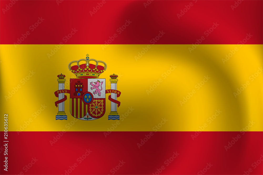 Flag of Spain - Vector Illustration Flag of Spain - Vector Illustration