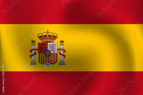 Flag of Spain - Vector Illustration