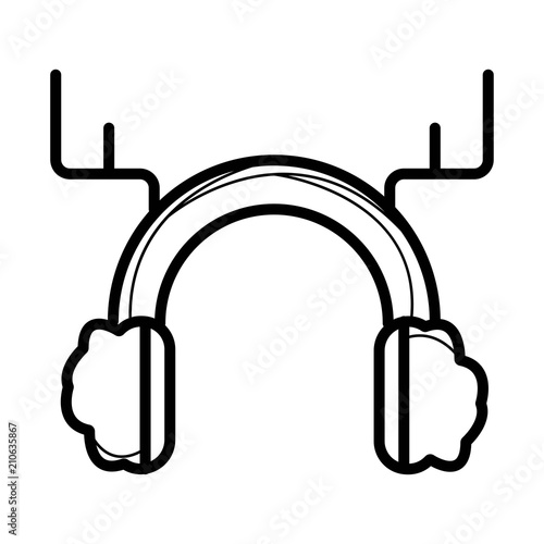 Winter headphones icon