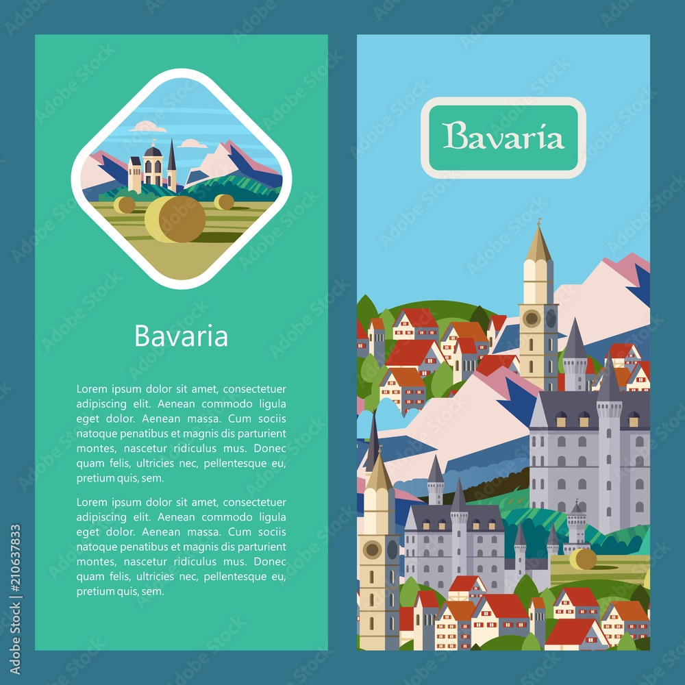 Obraz premium Bavaria. Vector illustration.