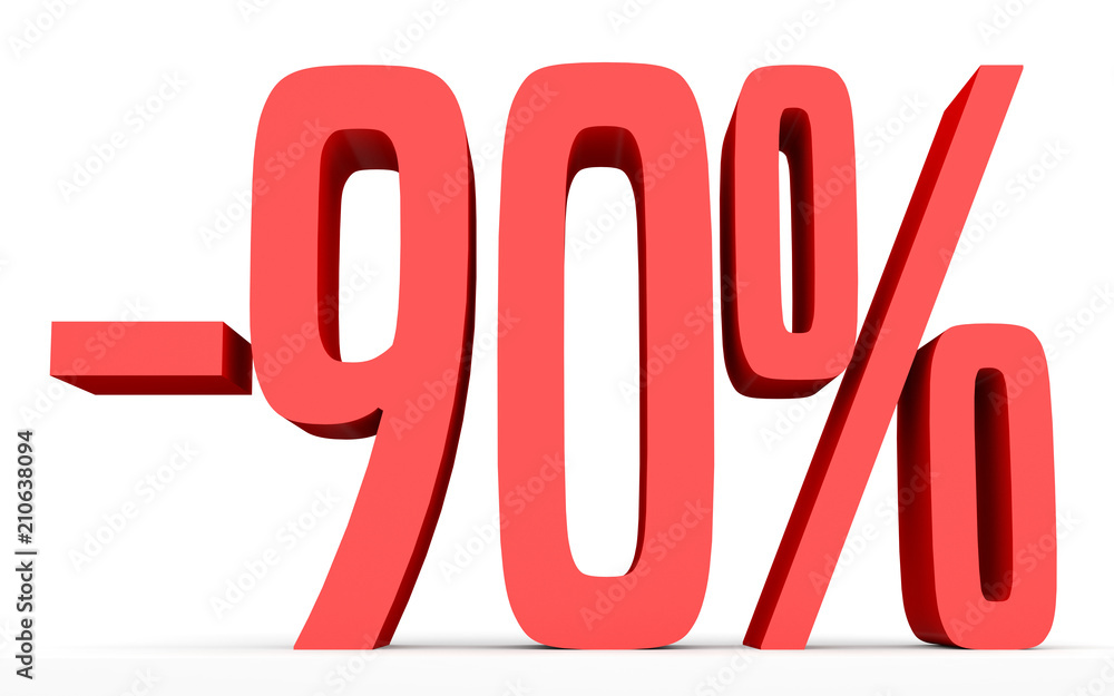Minus ninety percent. Discount 90 %. Minus ninety percent. Discount 90 %.