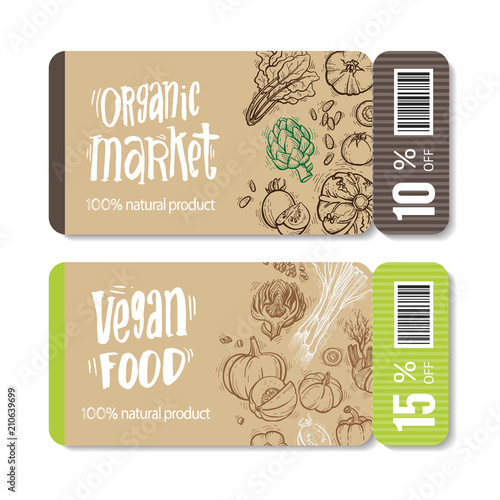 Organic Market Kit Vector Illustration