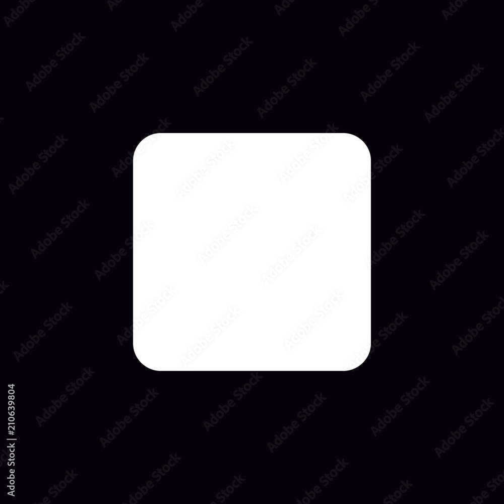 Stop button vector icon Stop button vector icon