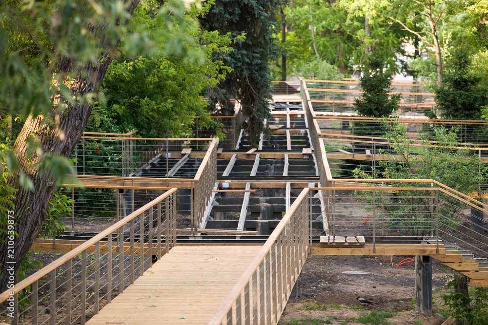 Improvement of the coastline in VDNH Park in Moscow Improvement of the coastline in VDNH Park in Moscow
