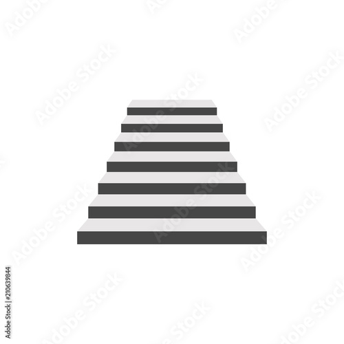 White stairs vector icon photo