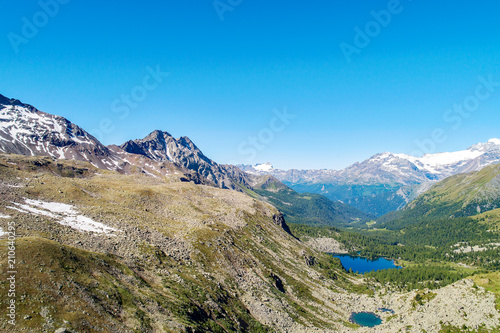 Val Viola (CH) - Lago Viola con Monti Bernina e Disgrazia sul fondo