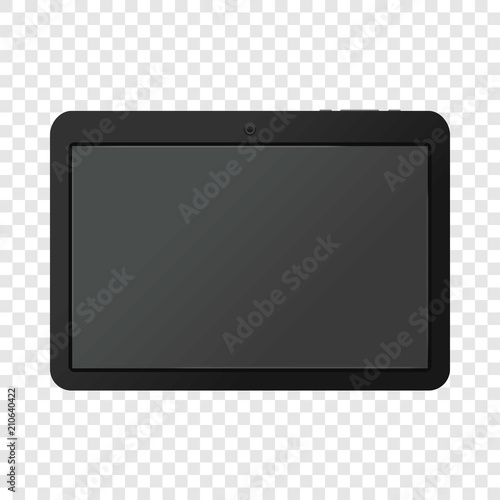 Modern portable touch pad device mockup. Realistic illustration of modern portable touch pad device vector mockup for web