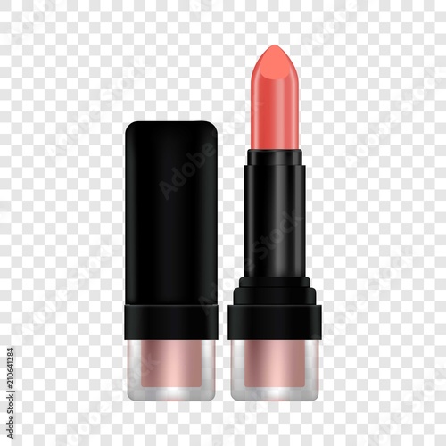 Lipstick mockup. Realistic illustration of lipstick vector mockup for web