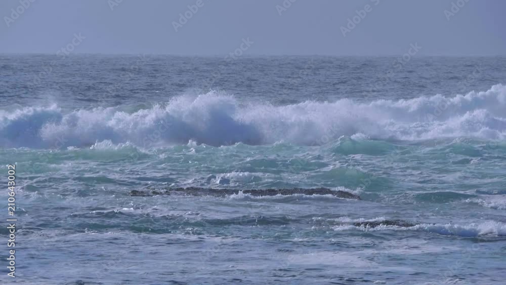 Wild Atlantic Ocean water in slow motion Wild Atlantic Ocean water in slow motion