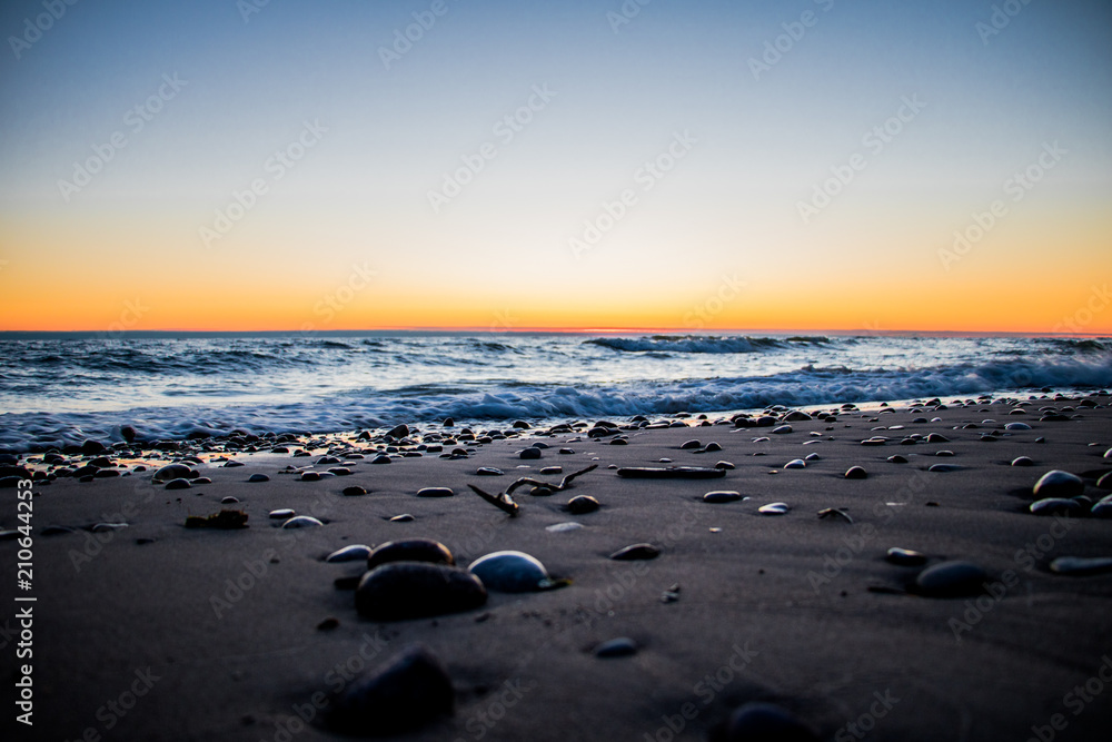 Obraz premium Sunset over Baltic Sea