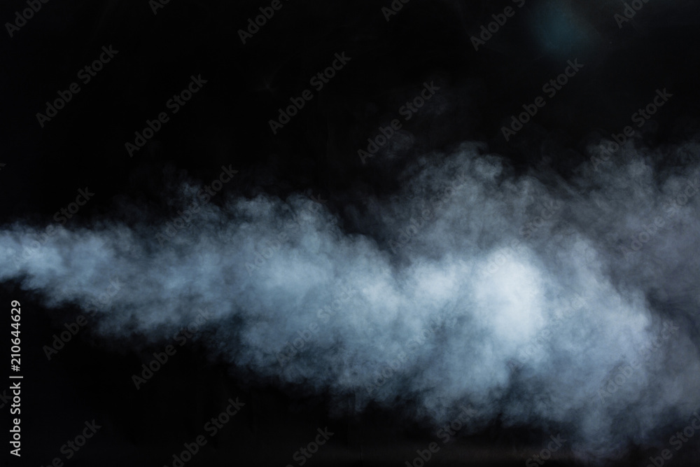 Smoke on black background