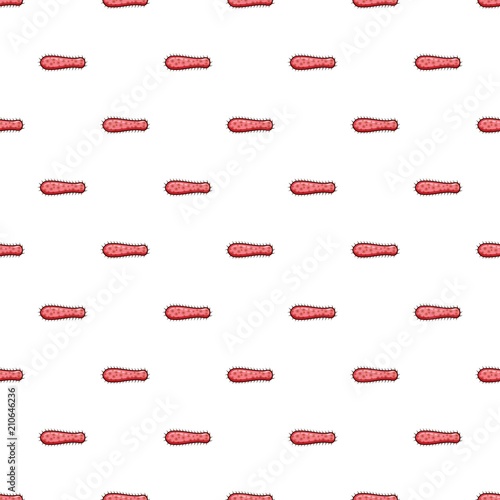 Virus pattern seamless repeat in cartoon style vector illustration