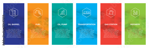 Oil Industry Infographic Icon Set