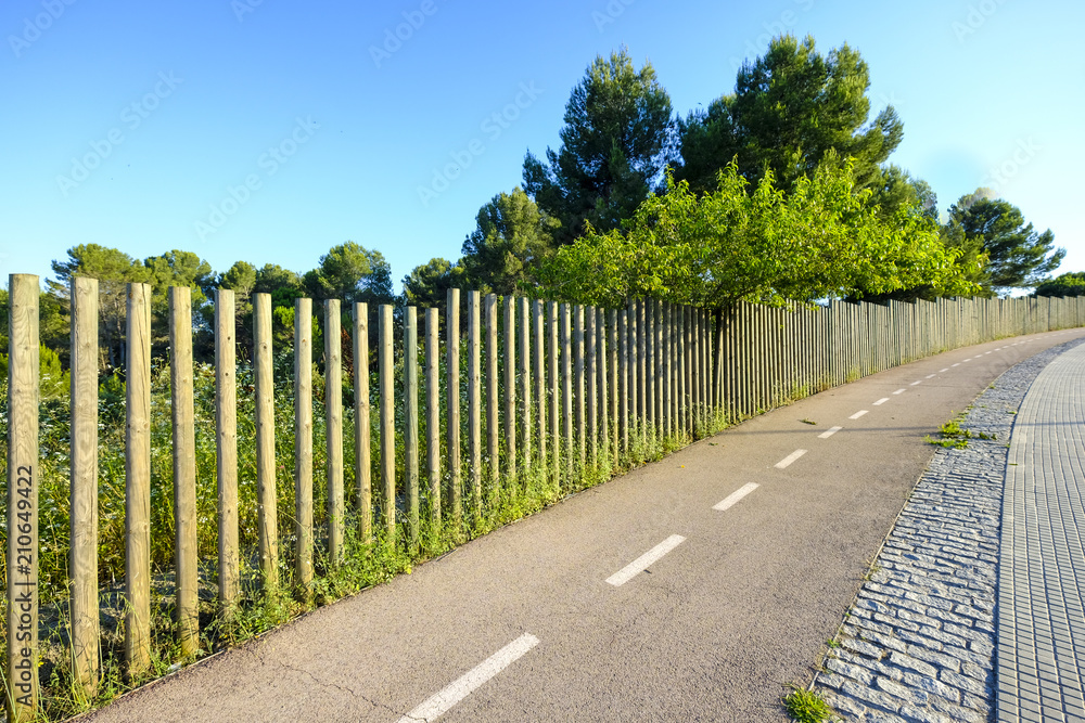 Fototapeta premium urban road for bicycles