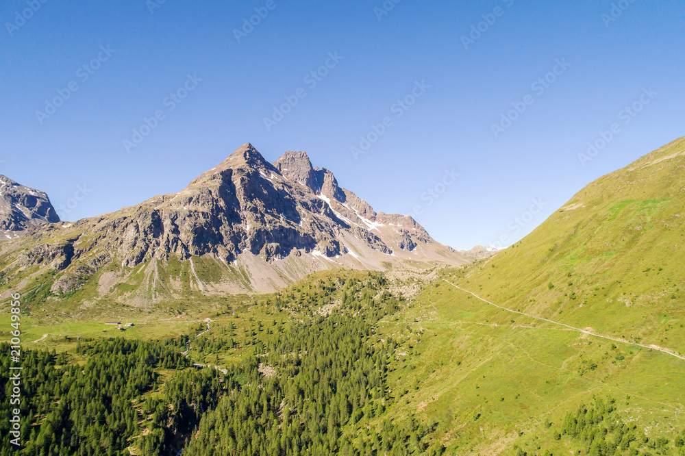 Bormio - Val Viola Bormina e Val Cantone di Dosdè (IT) - Vista aerea 