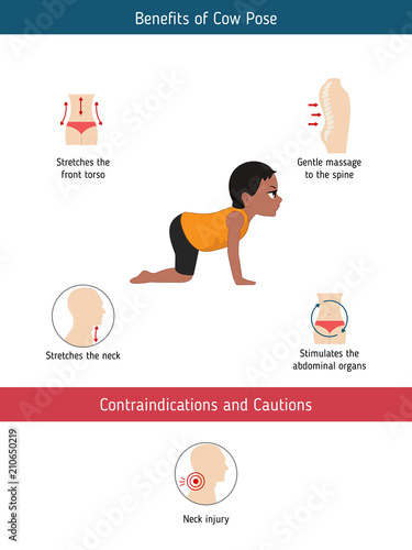 Infographics of yoga pose