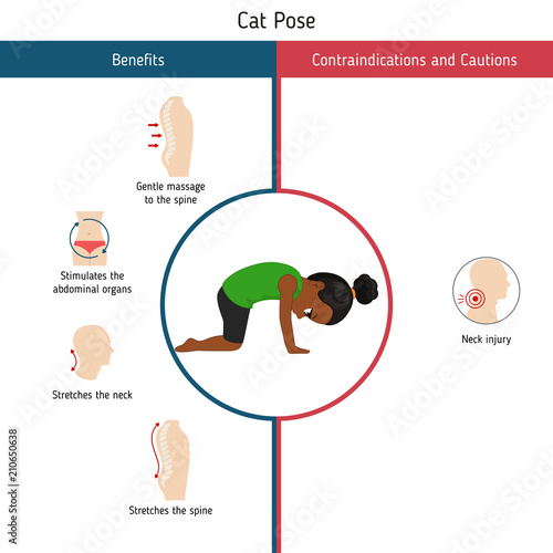 Infographics of yoga pose