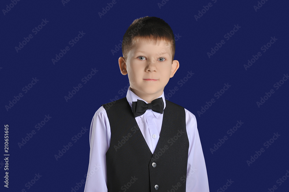 Portrait of a smart boy in a shirt Portrait of a smart boy in a shirt